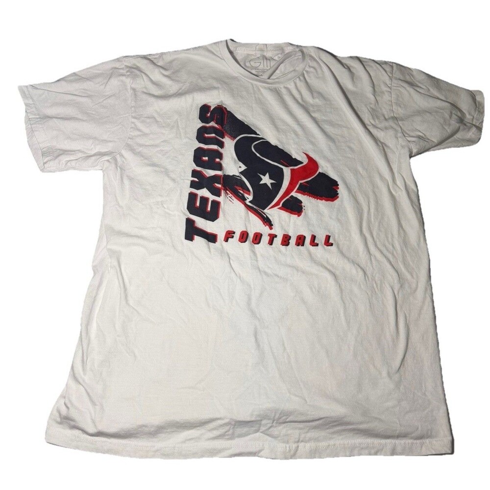 Houston Texans Football T Shirt White NFL GIII Sports Carl Banks Men’s XXXL